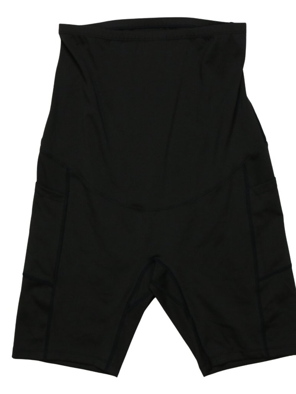 Poshdivah Black Maternity Yoga Shorts Bike Shorts